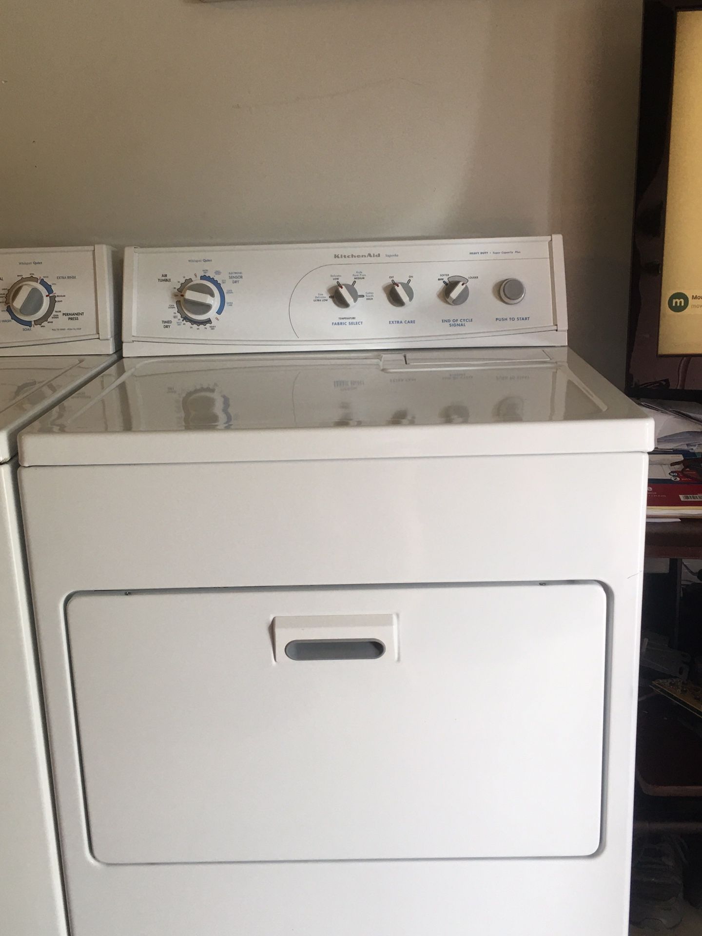 Kitchenaid superba dryer deals
