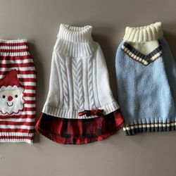Three Dog Sweaters
