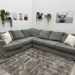 Gray Sectional Couch - Free Delivery 