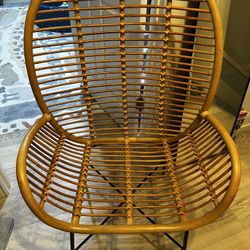 Large Natural Rattan Chair 