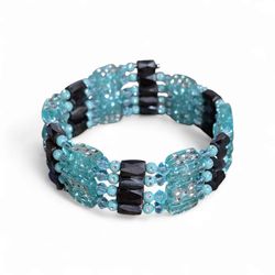 Sparkling Teal Magnetite Multi-Wear Jewelry Bracelet