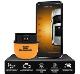 GEARWRENCH OBD2 Bluetooth Diagnostic Tester with GWSCAN App and Free Lifetime Software Updates