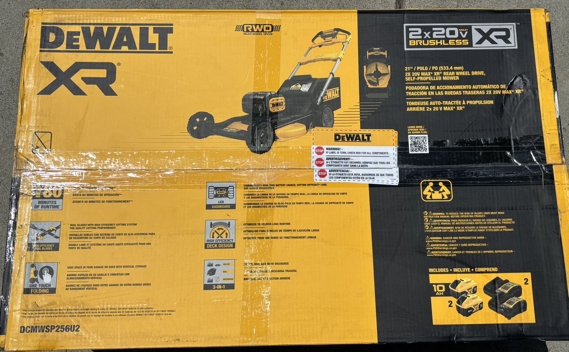 DeWALT Electric Battery Powered Lawn Mower Kit