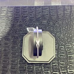 S925 Bracelet w/ moissanite  stones (8.8 Grams)