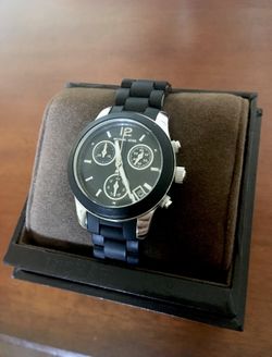 Women’s Michael Kors Chronograph Silicone Strap Watch