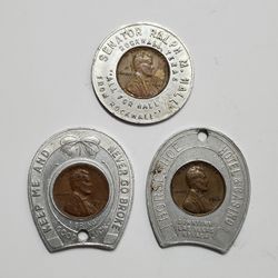 Antique Lucky Incased Wheat Cent Coins