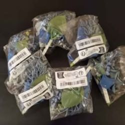 NEW/SEALED Set of 6 Dusty Blue Artificial Rose Boutonnieres for Wedding/Prom