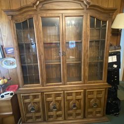 Oak China Cabinet 