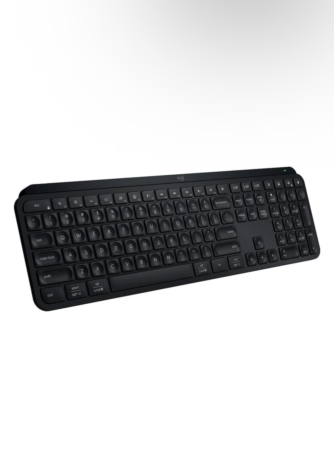 Logitech - MX Keys S Universal Full-size Wireless Scissor Keyboard for PC and Mac with Backlit keys - Black