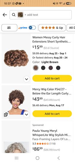 Women's Short Curly Synthetic Hair Extension