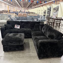 Brand New Sectional Sofa With Ottoman - In Box 