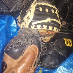 CATCHING CATCHERS BASEBALL & FIELDING GLOVES!  only 80 Each!