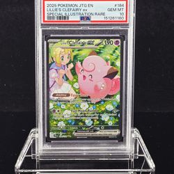 2025 POKEMON JTG EN-JOURNEY TOGETHER #184 LILLIE'S CLEFAIRY EX PSA 10