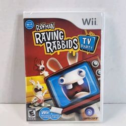Rayman Raving Rabbids: TV Party (Nintendo Wii, 2008) Ubisoft Brand New Sealed 