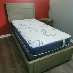 NEW TWIN-SIZE MATTRESS AND BOX SPRING - 2PC