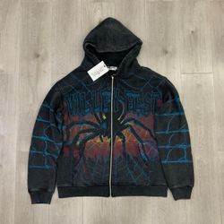 Vale spider zip up hoodie jacket