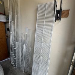 White Steel Wire Closet Shelving $10 - $100
