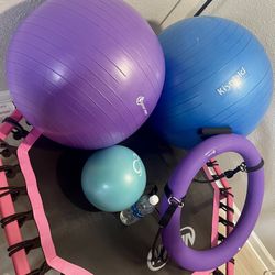 Yoga Balls - (Blue & Purple)
