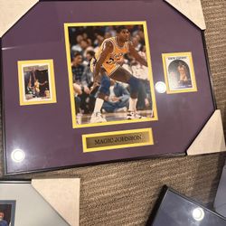 (3) Sports Frame Matted Over 20 Years Old Limited edition Great For Basement Sport Area 