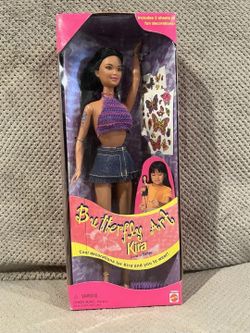 1998 Mattel Rare Butterfly Art Kira Barbie Doll New