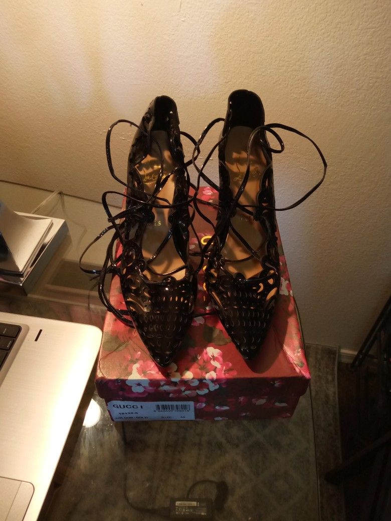 Christian Louibiton Red Bottom Vintage High Heel Women's Shoe S.