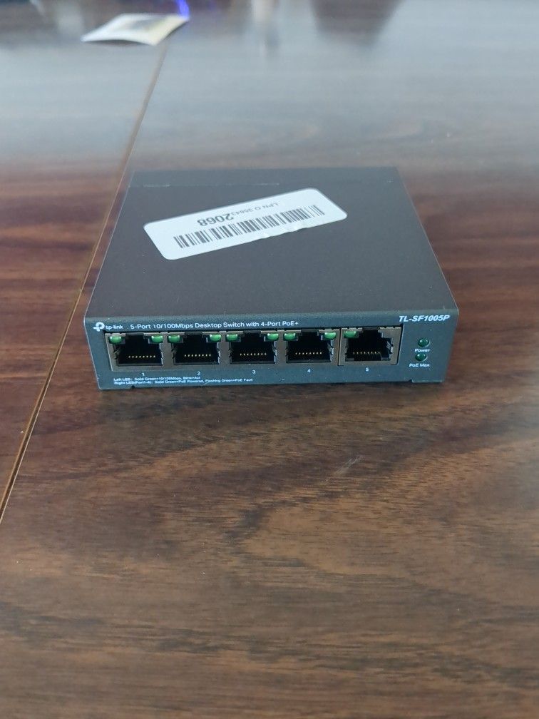 TP-Link TL-SF100SP 5 Port 10/100 With 4 PoE+ Ports