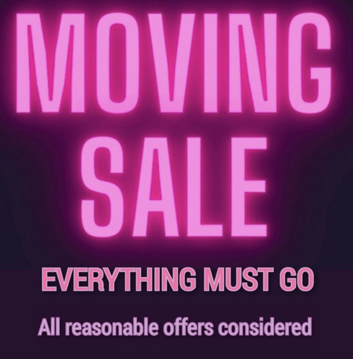 Moving Sale