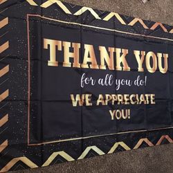 “Thank You For All You Do” Banner