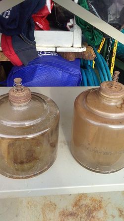 Kerosene bottle jar feeder with spring valve 2 in the set