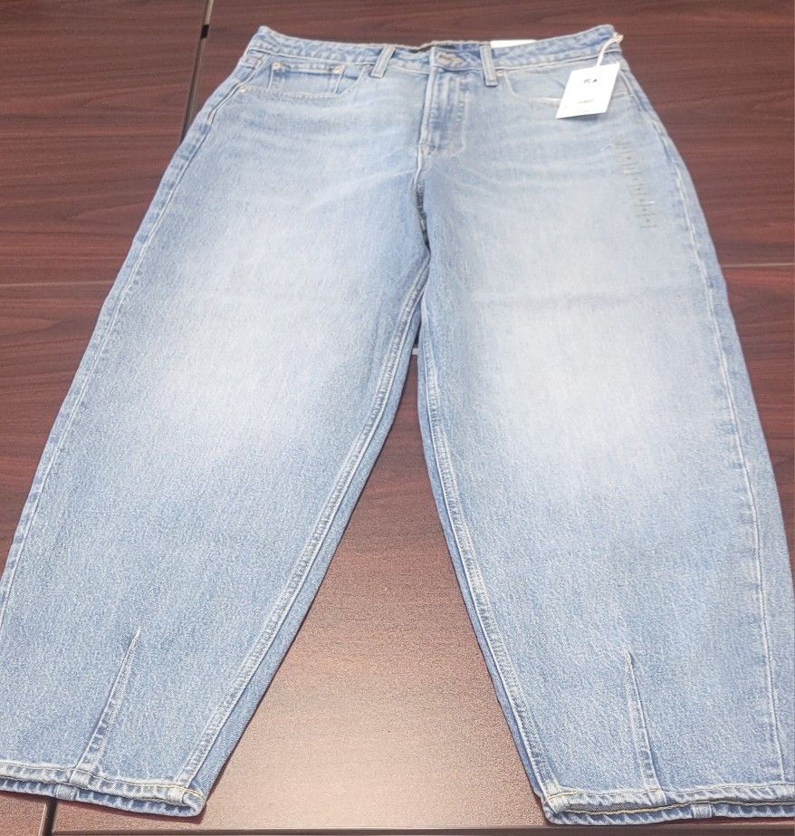 Blue Denim Jeans Woman Size 12 New With Tag