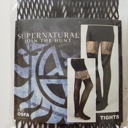 Black Fishnet Tights One Size