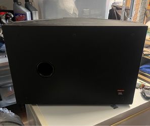 Speakers: One JBL Subwoofer, 6 Back/Foreground