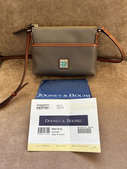 Dooney & Bourke Handbag, Pebble Grain Ginger Crossbody - Black: Handbags