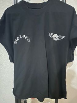 Darc Sport Wolves Black Graphic T-Shirt size L