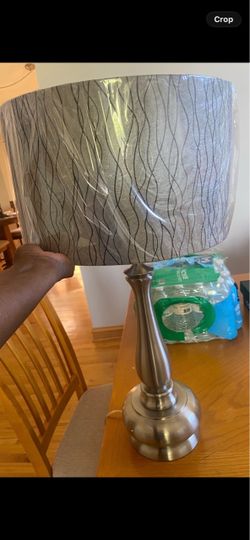 2 Gray table lamps