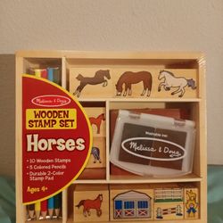 Horses Wooden Stamp Set