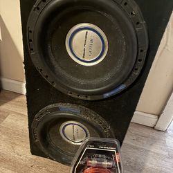 Two 12inch speakers in box do work