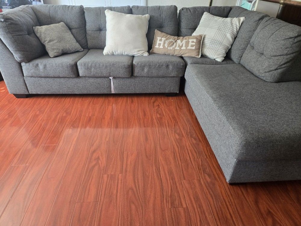 L Shape fabric Pullout Sleeper Bed Sectional Sofa