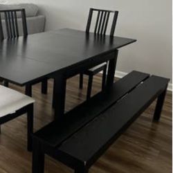 Large black IKEA Bench - Make Me An Offer
