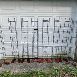 4.5’ Standing Floor Rack for CDs/DVDs/Small Books Etc. 5$ each