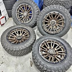 20" FUEL REBEL BRONZE WHEELS 33" OFF ROAD TIRES