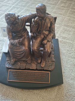 Moments of Faith Sculpture - "Wisdom" (Jesus & Businessman)
