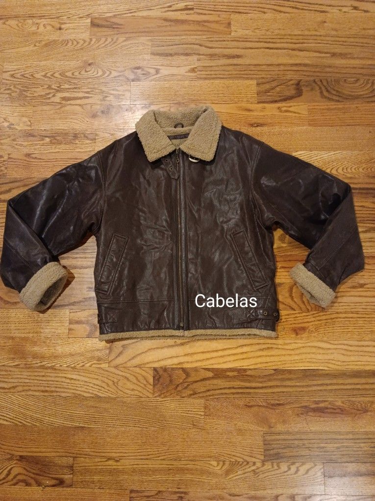 Cabelas Men's Leather Jacket M