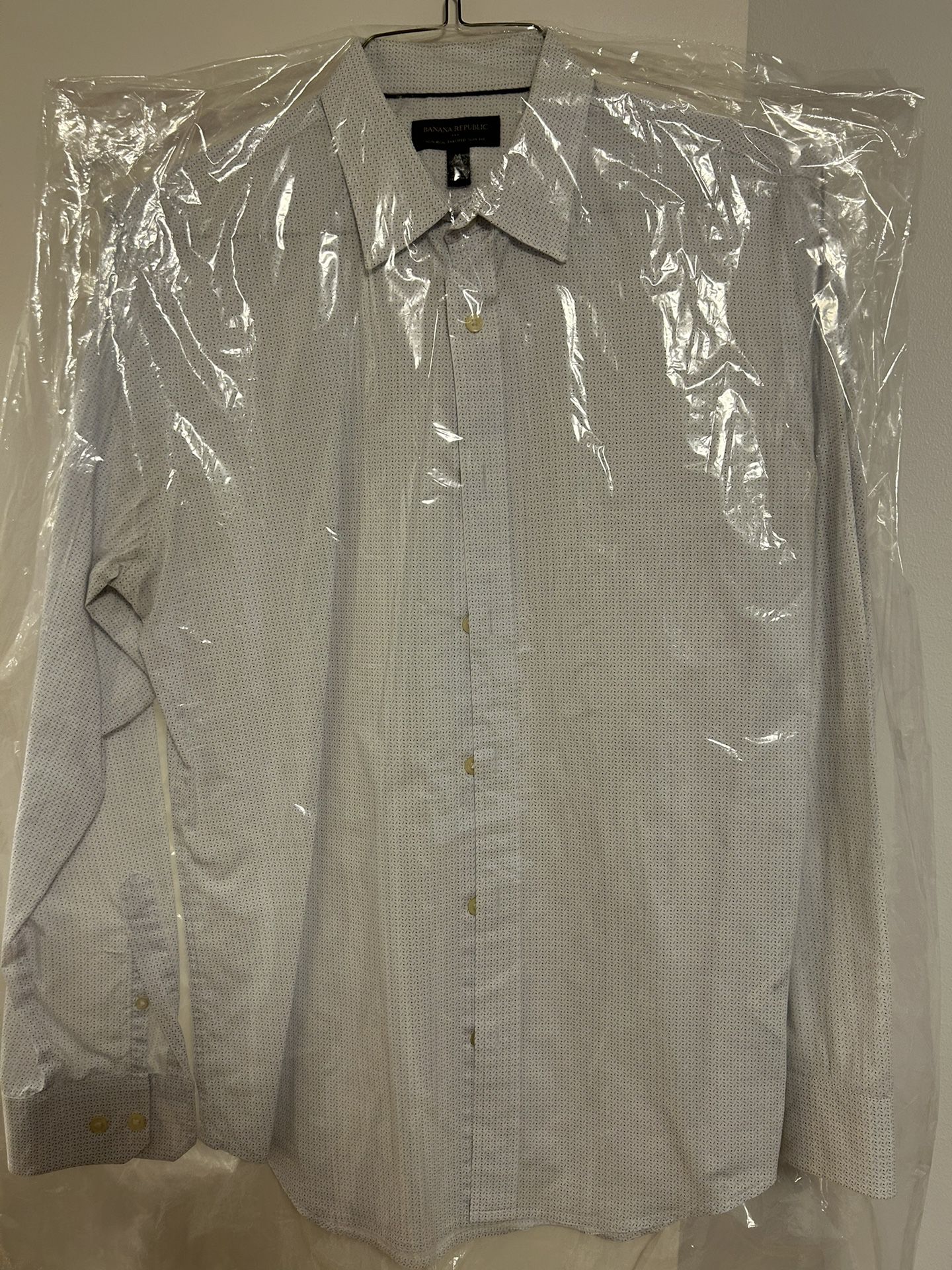 Banana Republic, Shirt, White, Medium