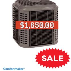 (1) UNIT AVAILABLE $1,650.00 SALE Comfortmaker® C4A6S60AKAWA - C4A6S 5 Ton, 16 SEER2, Single Stage Air Conditioner, R410A, 208- 230/1/60 Item: C4A6S60