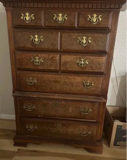 Solid wood dresser