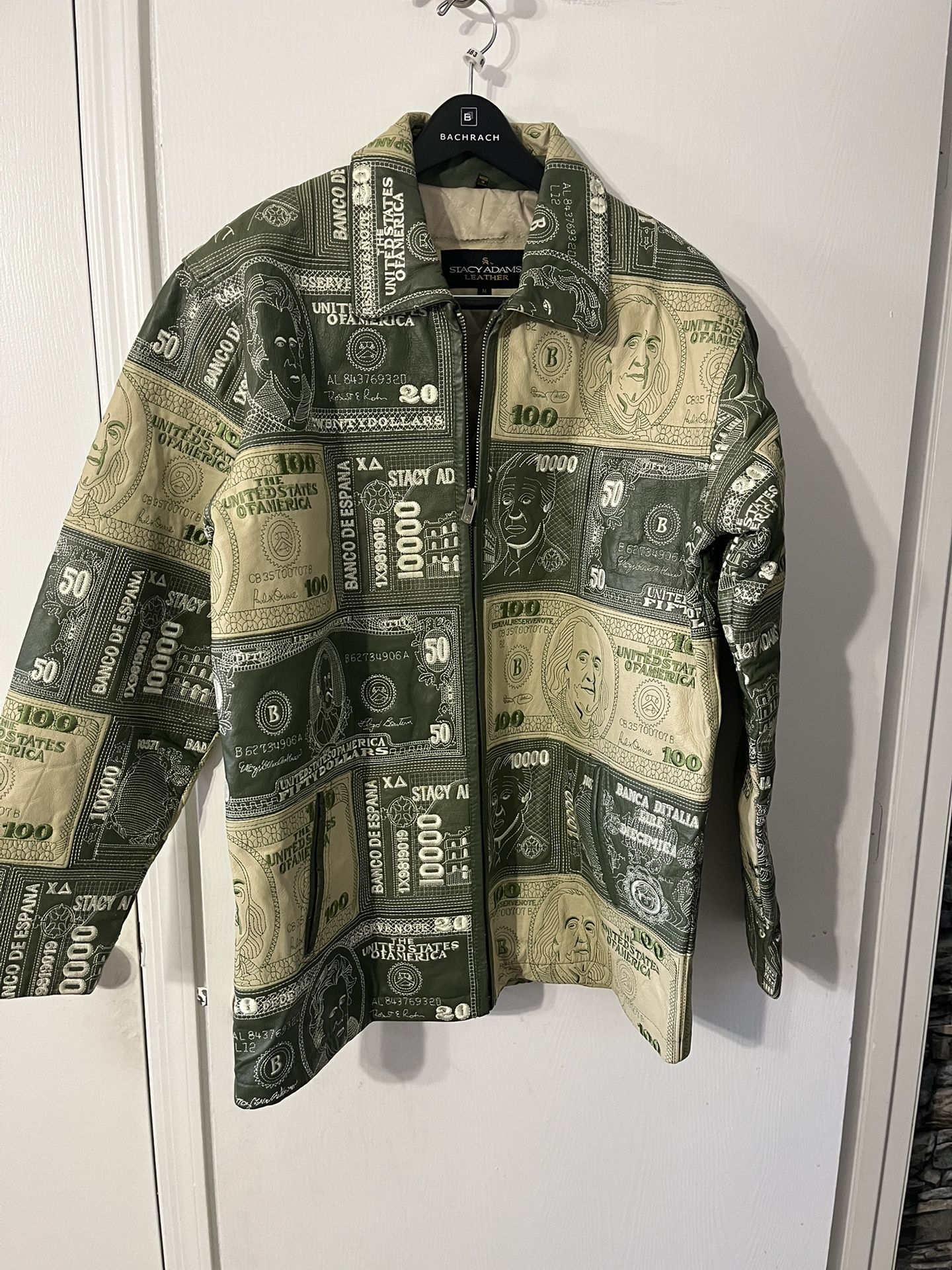 Stacy Adam’s Men’s Money Leather jacket
