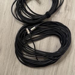 High-quality XLR microphone cables (3-pin)