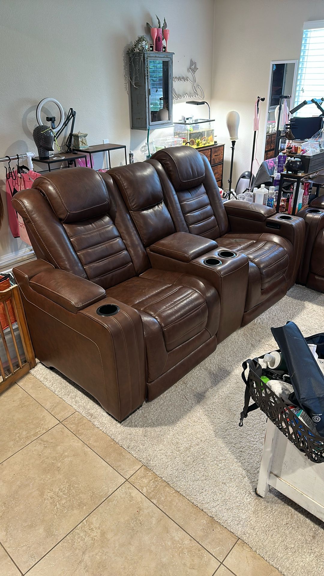 Ashley Furniture Backtrack Love seat & Sofa