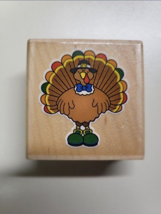 New Rubber Stamp Turkey By Carson-Dellosa CD-8531 Thanksgiving Holiday